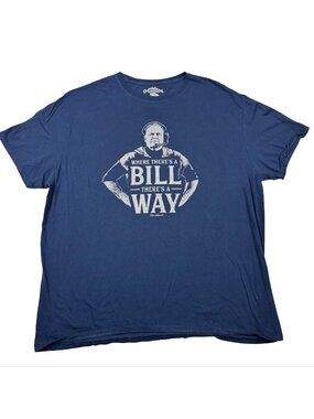 Chowdaheadz Patriots x Bill Belichick Men's 100% Cotton S/S T-Shirt Blue • 2XL